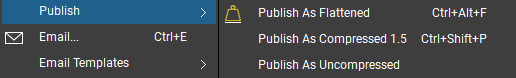 publish as options