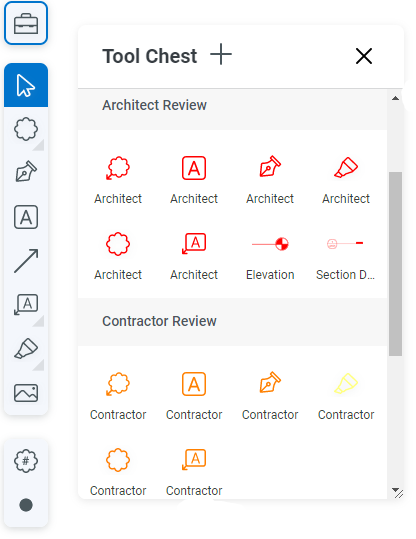 Verktygssatser i Bluebeam Cloud